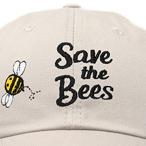 Image of DALIX Save The Bees Baseball Cap Dad Hat Embroidered Women Girls