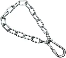 Kit Corrente Para Saco de Pancada – 50 cm – Extensor – Desenvolvida em Aço – Mosquetão com Rosca de Travamento – Capacidade de 400 kg - Segurança – Resistência - Treino – Boxe - Luta