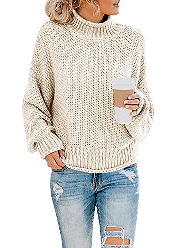 Imuedaen Jumper, Women’s Elegant Winter Turtleneck Jumper, Knitte...