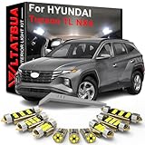 LED Interior Light Kit Package Replacement for HYUNDAI Tucson TL NX4 2016 2017 2018 2019 2020 2021 2022 2023 2024, Super Bright 6000K White Bulbs + Install Tool