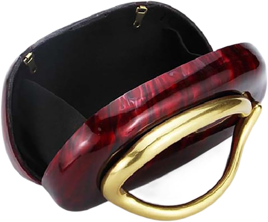 Women Acrylic Clutch Box Metal Handle Evening Bag Trendy Ladies Shoulder Crossbody Purse for Wedding Party Causal - Image 6