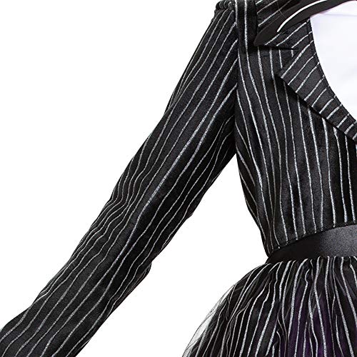 Disguise Jack Skellington Costume For Girls, Official Disney Nightmare Before Christmas Costume, Kids And Tween Size Dress Up Tutu, Large (10-12) #TOP3