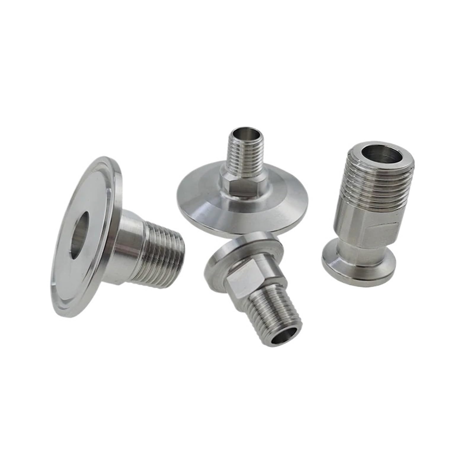 Adaptador de conexión for tubería de Acero Inoxidable 304, 1 Pieza, Rosca Macho de 1/4", 3/8", 1/2", 3/4", 1", TC25.4, 1.5", 2", 304(TC 64mm,3/4")