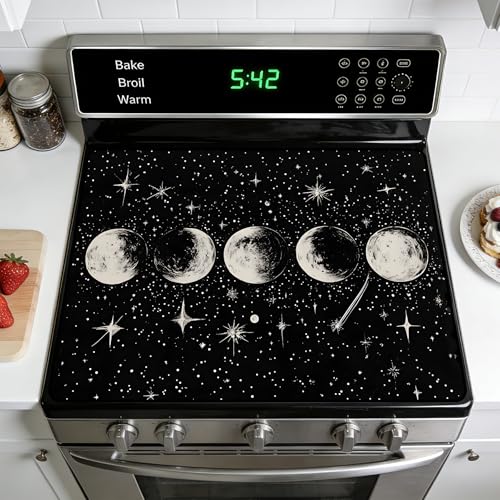 Image of Stove Burner Covers Non-Slip Electric Cooktop Protector Mat (G253992)