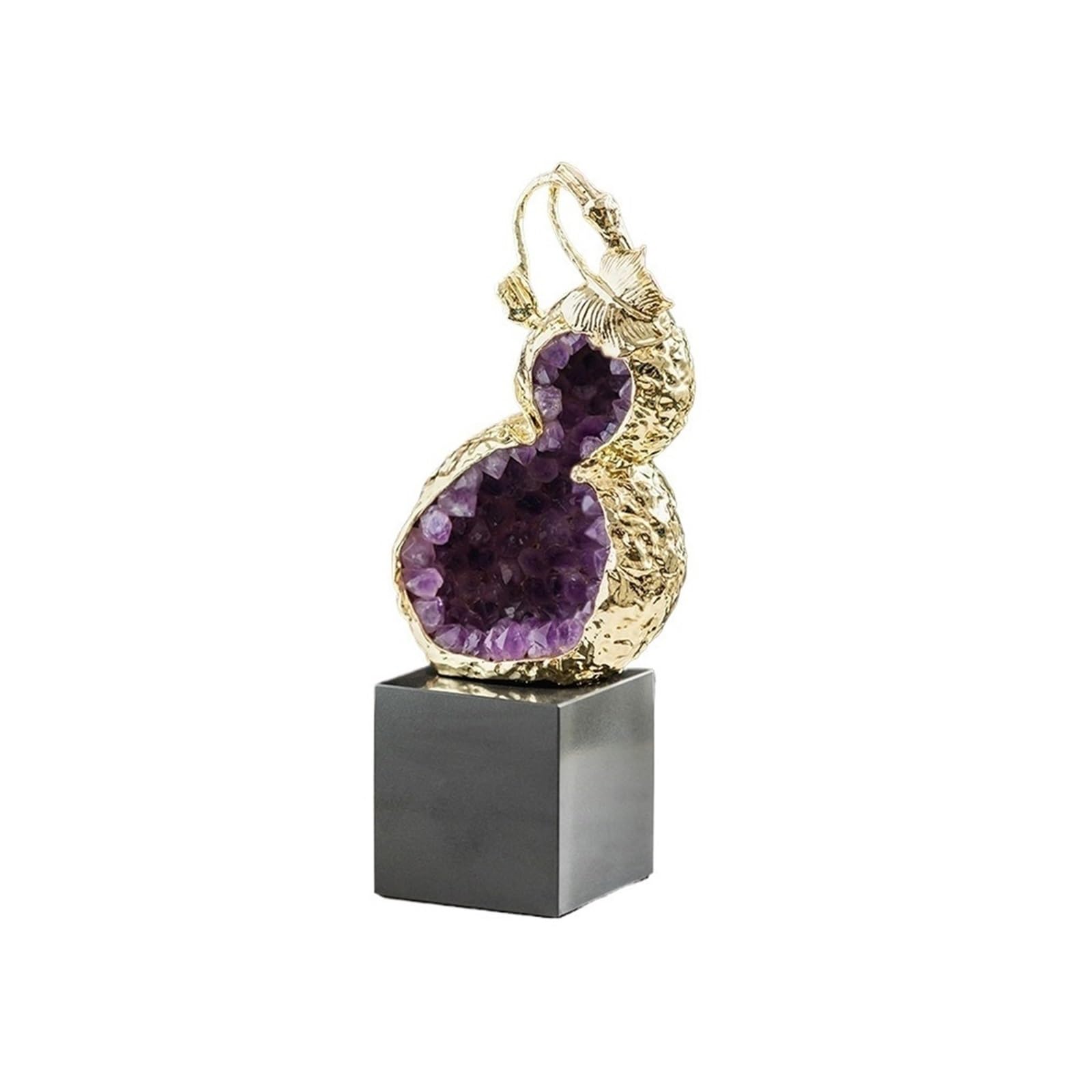 AILIUXIAOYAN Home Hecor Amethyst Gourd Ornament Luxury Style Entrance Office Decorative Item Household Gift