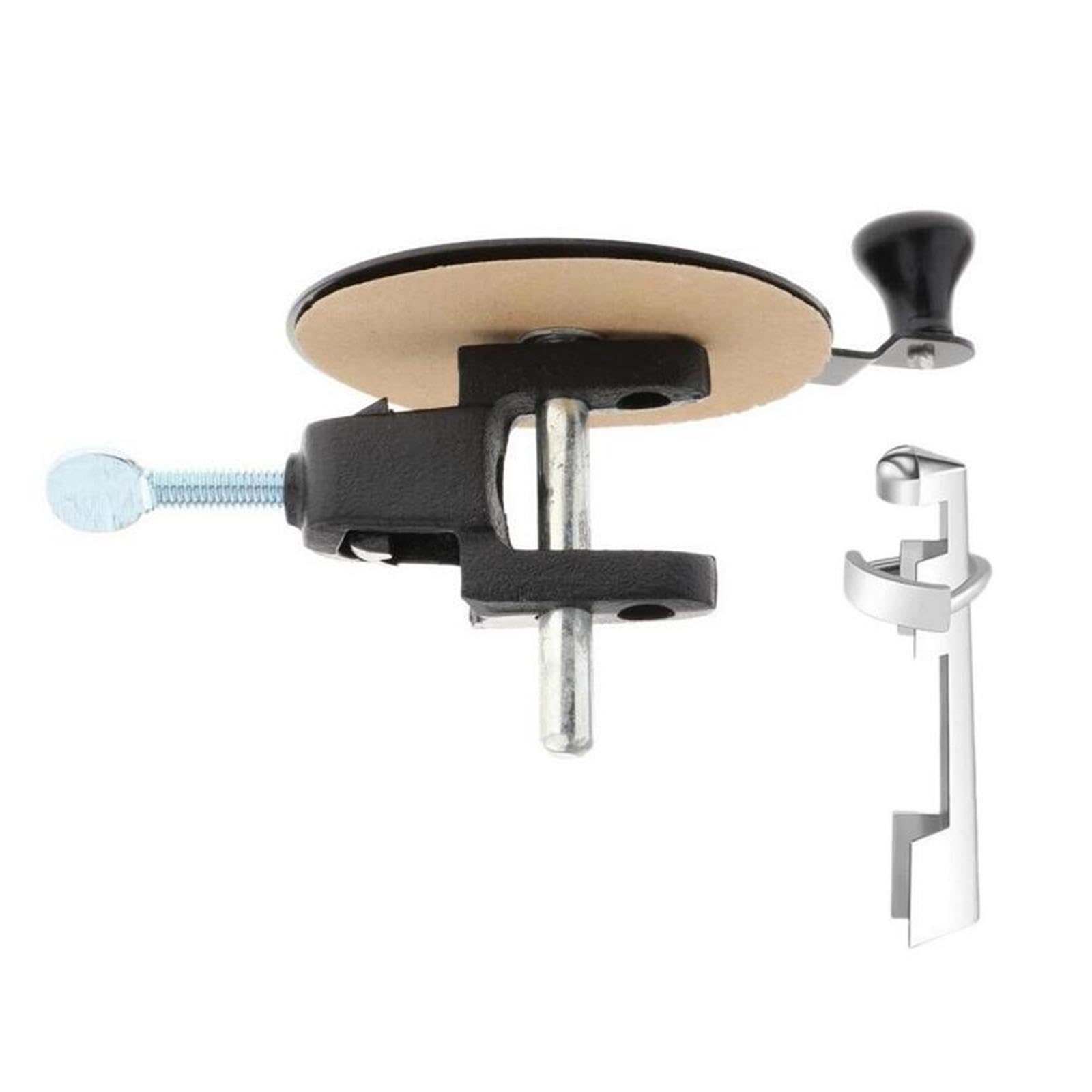 Generic Billiard Pool Cue Tip Sander Pool Cue Tip Clamp Cue Tip Shaper Tool Cue Tip Fastener, 10cm, Black