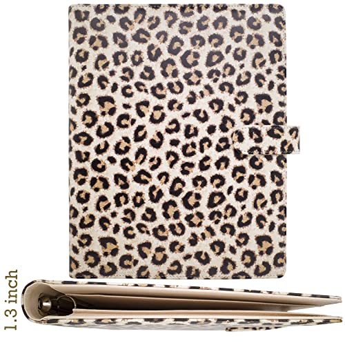 Padfolio Ring Binders Portfolio Clipboard Folder,Pu Leather Folder Resume Folder Legal Pad Folder Clipboard With Storage Portfolio Organizer For Women And Mens Job Interviews. (Leopard) #TOP2