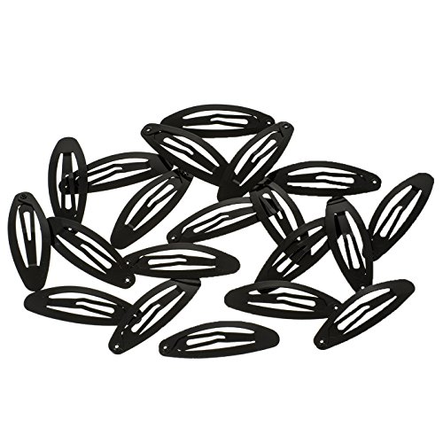 20 Hair Clips Hair Clips Hair Black 4.8 cm in White Box of Love, Medium - Image 2