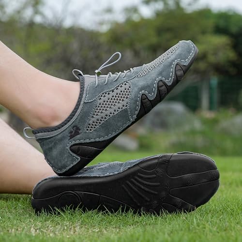 BreezeWalker Lightweight & Breathable Active Shoes for Sports & Outdoor Men's Slip-On Driving Shoes with Mesh, Handmade Comfortable Casual Sneakers2