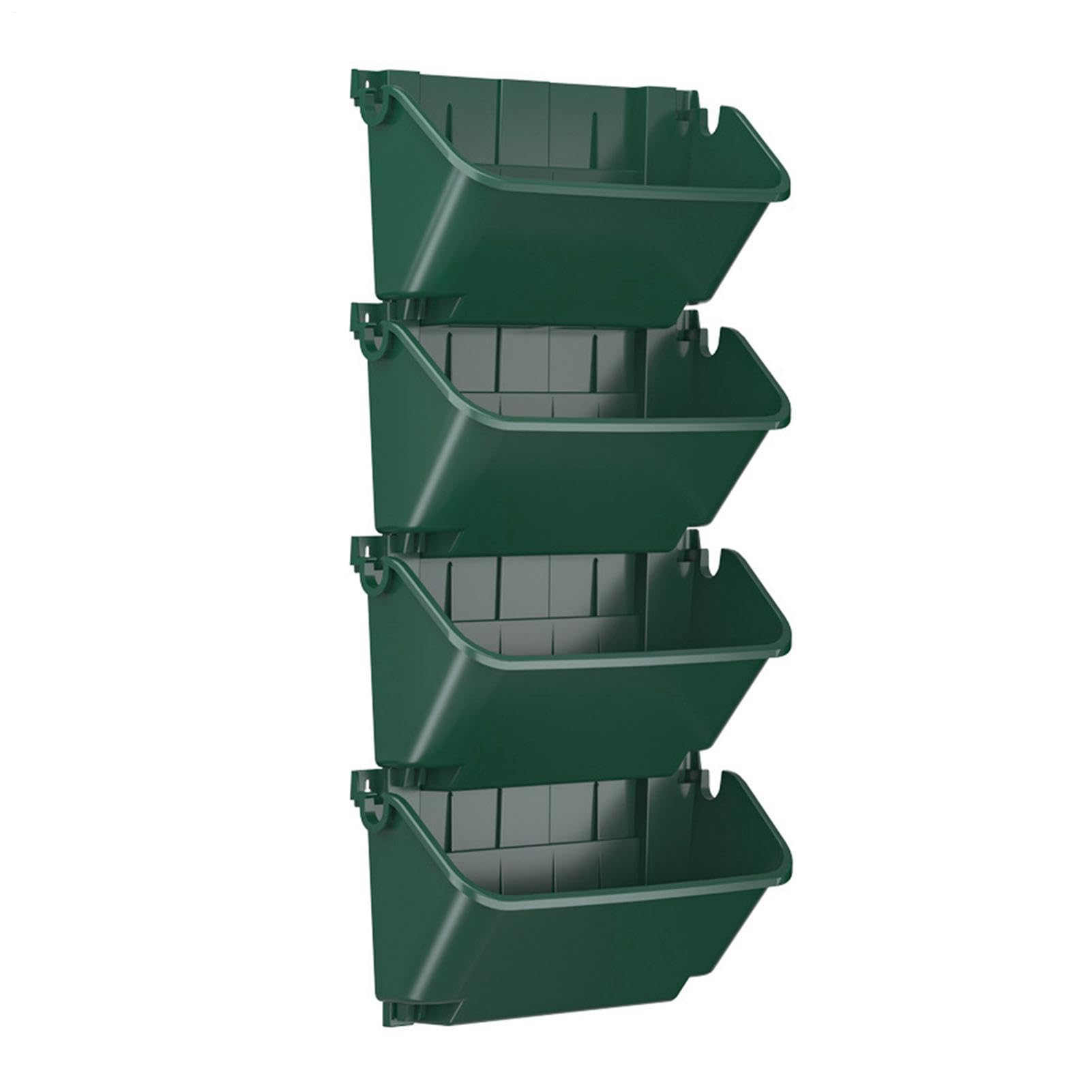Pot de fleurs vertical - 4 pièces - Support auto-arrosage avec drainage