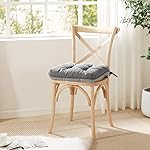 Love's cabin Memory Foam Chair Cushions Set of 4, Outdoor/Indoor Chair Pads for Dining Chairs 4 Pack, Seat Cushions for Kitchen, Dining Room, Office, Patio Chairs, 15.5"x15.5"x3.5" Grey - Image 2