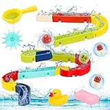 【Kreatives Badewannen Spielzeug】Kinder können mit Wasserpielzeugen, Bällen, Kapseln und Schwimmspielzeugen auf verschiedene Weise spielen, so dass Ihre Kinder interagieren und Spaß im Bad haben können.