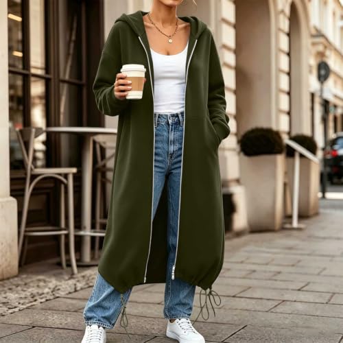 Veste longue décontractée pour sorties automnales et loisirs - 2