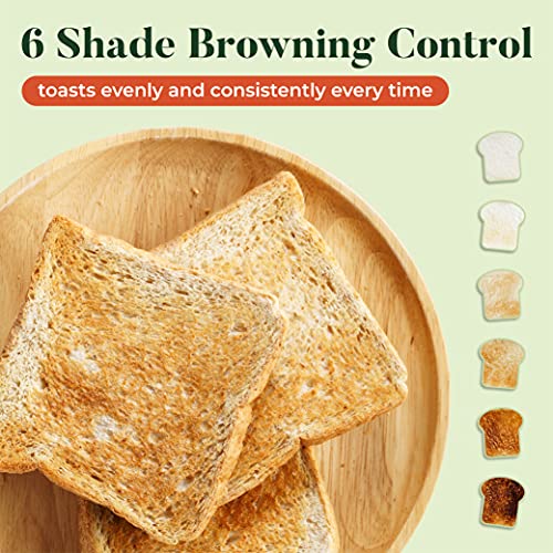 Product Image 3: BELLA 2 Slice Toaster, Quick & Even Results Every Time, Wide Slots Fit Any Size Bread Like Bagels or Texas Toast, Drop-Down Crumb Tray for Easy Clean Up, Stainless Steel