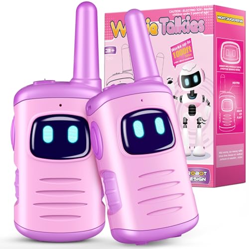 EUTOYZ Walkie Talkie for Kids, 4 5 6 7 8 Year Old Girl Gifts for 3-12 Year Olds Girl Toys Age 5-9 Kid Toys for Girls Kids Walky Talky Spy Game Sensory Toy for Autism Purple option