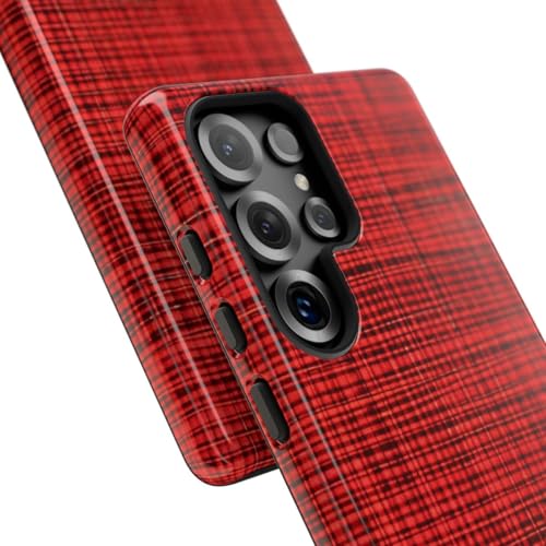 Coque rigide Samsung S25 Ultra écossais rouge de qualité premium - 2