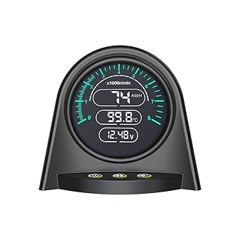 Amazon Co Jp X70 12v Obd多機能スピードメーターインテリジェントヘッドアップインストルメント 車速mph Km H エンジン速度 速度超過警告 走行距離測定 車 バイク