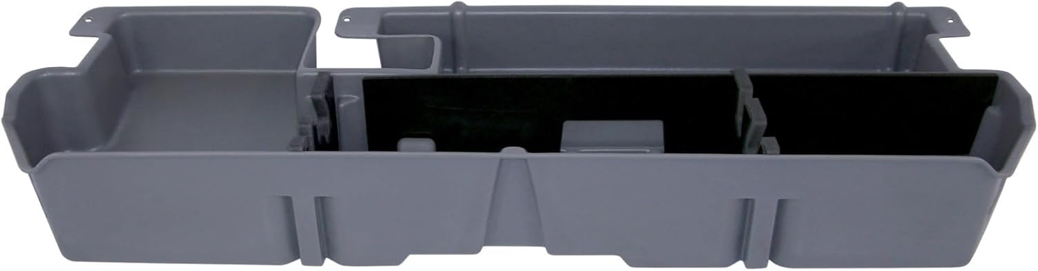 DU-HA DuHa 60052 Under Seat Storage fits 2007-2021 Toyota Tundra Double Cab without Factory Subwoofer | Dark Gray Heavy-Duty Back Seat Organizer | Includes Dividers