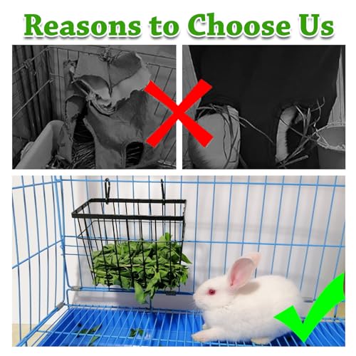 SANGLE SOPFFY Rabbit hay Feeder Small Animal Feeding Set with 350ml Water Bottle, Hay Rack, Pellet Dish for Guinea Pigs, Chinchillas, Bunny- Multifunctional Pellet Food Bowl Dispenser - Image 5