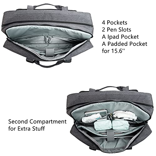 Rabjen Diaper Bag Tote, Large Travel Multifunction Baby Bag With Insulated Pockets Padded Sleeve For Up To 15.7’’ Laptop #TOP3