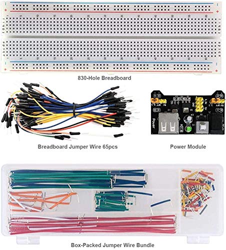 REES52 830 Breadboard+Power Supply Module+140 Jumper Wire (B01KWZRYIS) Amazon Price History, Amazon Price Tracker