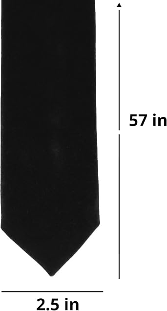 tiemart Velvet Slim Neckties, 2.5 Width