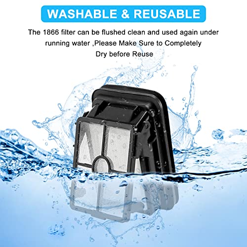 Replacement Parts for Bissell CrossWave Cordless Max 2554 2554A 2590 2593 2596 2597 HydroSteam Plus Series 3515 35151 3513 3518, Multi-Surface Brush Rolls 2787 and Replacement Filters 1866 LUXRILIX