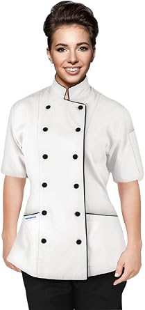 Short Sleeves only Womens Ladies Chefs Coat Jackets
