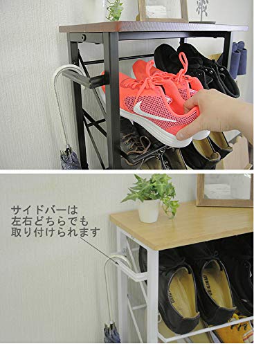 Amazon｜魅せるシューズラック 幅50cm 約10足収納 スチールフレーム
