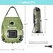 Sportneer Camping Shower Bag, Solar Heating Portable Shower Bag 20L/5 Gallon Camp Shower Removable Hose & Switchable Shower Head Hot Water 45°C for Outdoor Traveling Hiking Beach Swimming (Army Green)