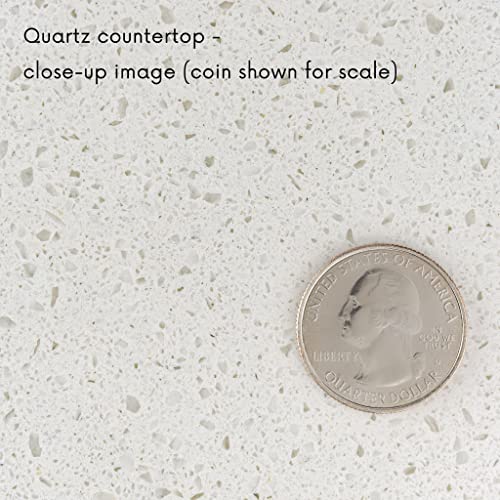 Kitchen Bath Collection Bella 72-Inch Double Bathroom Vanity (Quartz/White): Includes White Cabinet With Stunning Quartz Countertop And White Ceramic Sinks #TOP6