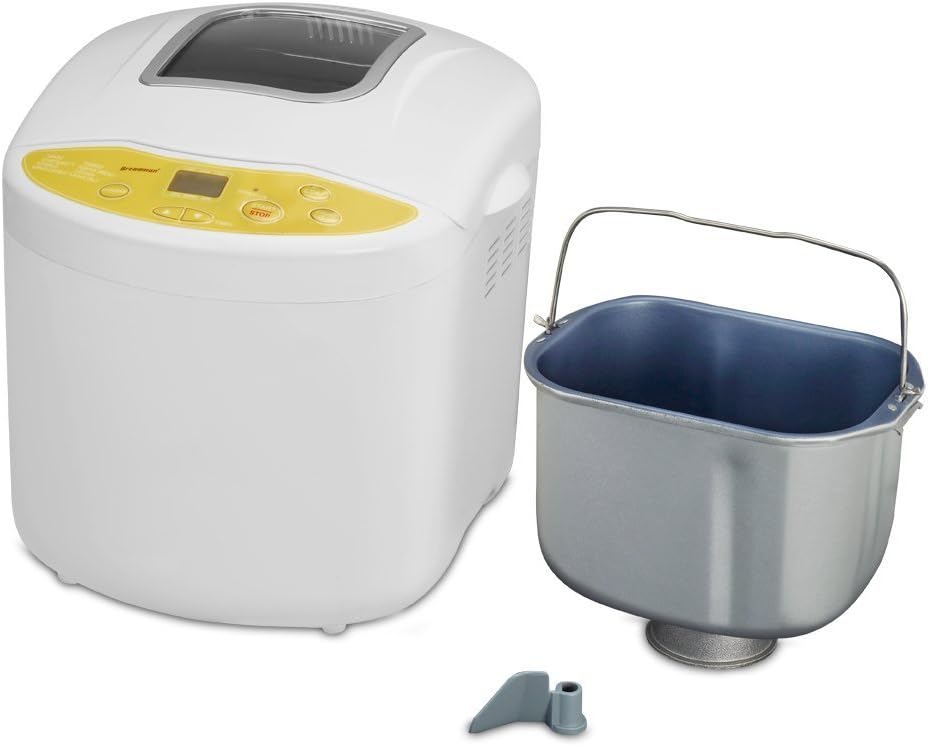 Breadman TR520 Breadmaker with removable bread pan and kneading paddle