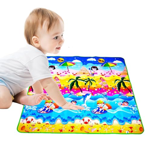 Grand tapis de jeu éducatif 180 x 200 cm tapis de sol bébé rembourré