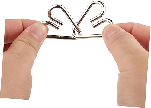 Miniatura 5 de Rompecabezas chino de 25 piezas de anillo chino desbloquear anillo de alambre rompecabezas rompecabezas rompecabezas de alambre chino rompecabezas