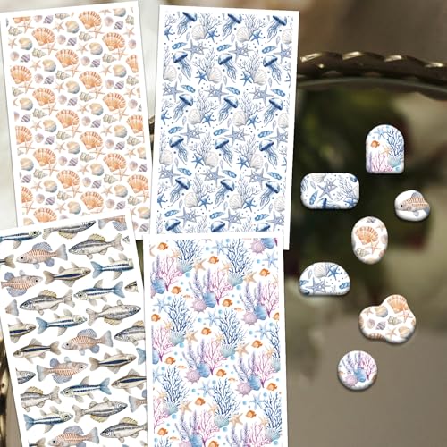 Papier de transfert pour argile polymère OLYCRAFT pour boucles d'oreilles