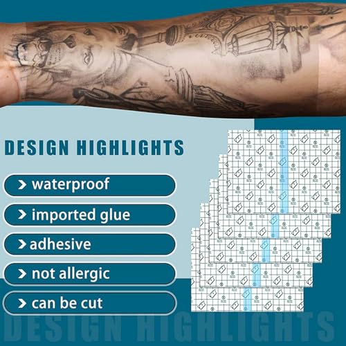 Patch douche étanche jetable pour protéger un tatouage récent de l'eau