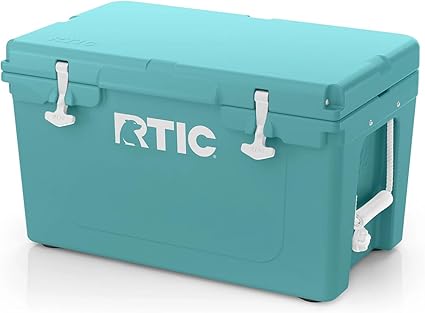 RTIC 65 QT Ultra-Tough Cooler Hard Insulated Portable Ice Chest Box for Beach, Drink, Beverage, Camping, Picnic, Fishing, Boat, Barbecue