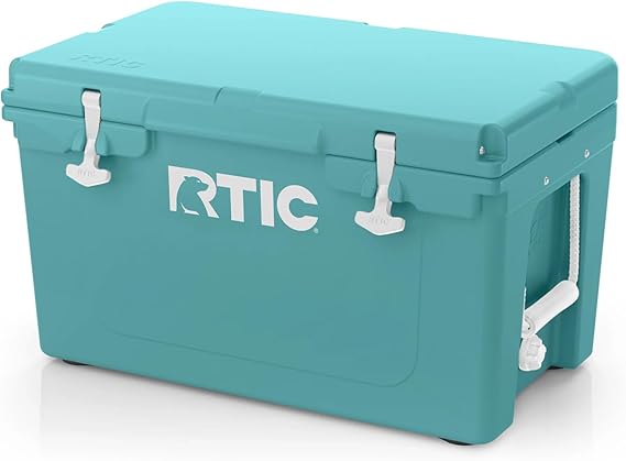 RTIC 65 QT Ultra-Tough Cooler Hard Insulated Portable Ice Chest Box for Beach, Drink, Beverage, Camping, Picnic, Fishing, Boat, Barbecue
