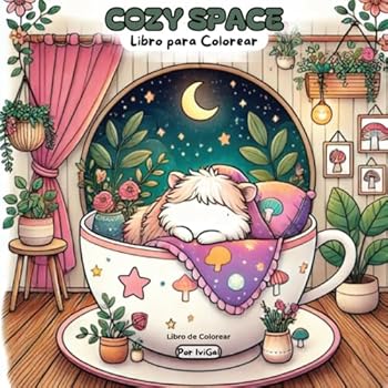 Paperback Cozy Space: Libro para colorear (Spanish Edition) [Spanish] Book