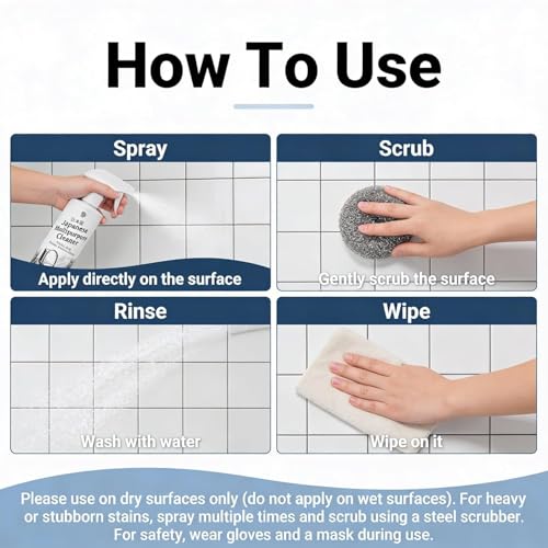 Image of Oxalic Acid Surface Cleaner Spray 200ml | Multi-Purpose Bathroom, Tile & Sink Stain Remover | Hard Surface Cleaning Spray for Home & Kitchen (Pack of 2) (Two Pack)
