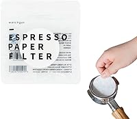 Vista 1 de watchget Filtros de papel espresso de 2.087 in, 1000 piezas de papel de filtro de café sin blanquear para máquina de expreso, pantalla de disco