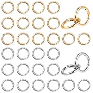 Nhddgr 32 Stück Runde Federkarabinerhaken