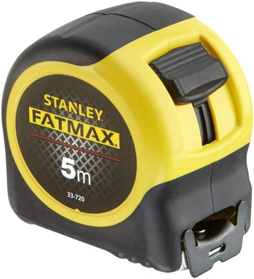 STANLEY FATMAX Tape Measure Blade Armor 5 M Metric Shock Resistant with Mylar Coating and Cushion Grip 0-33-720