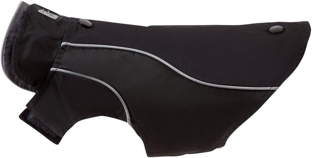 RC Pet Products Trilogy Jacket 3 in 1 Dog Coat, Water-Resistant, Fleece, Reflective, Size 8, Black
