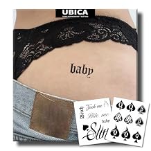 Sexy Naughty Semi Permanent Tattoo, Hot Kinky Queen of Spades QoS Hooker Temporary Tattoo for BBC, Adults Fun Tattoos for Women Ladies Thigh Hip Legs, Waterproof & Lasts 1-2 Weeks