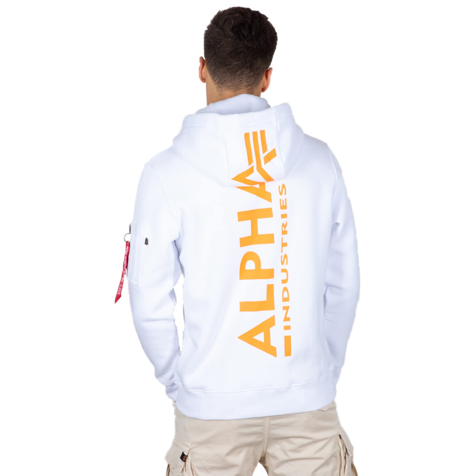 ALPHA INDUSTRIES Bluza sportowa Mężczyźni Bluza z kapturem z nadrukiem na plecach