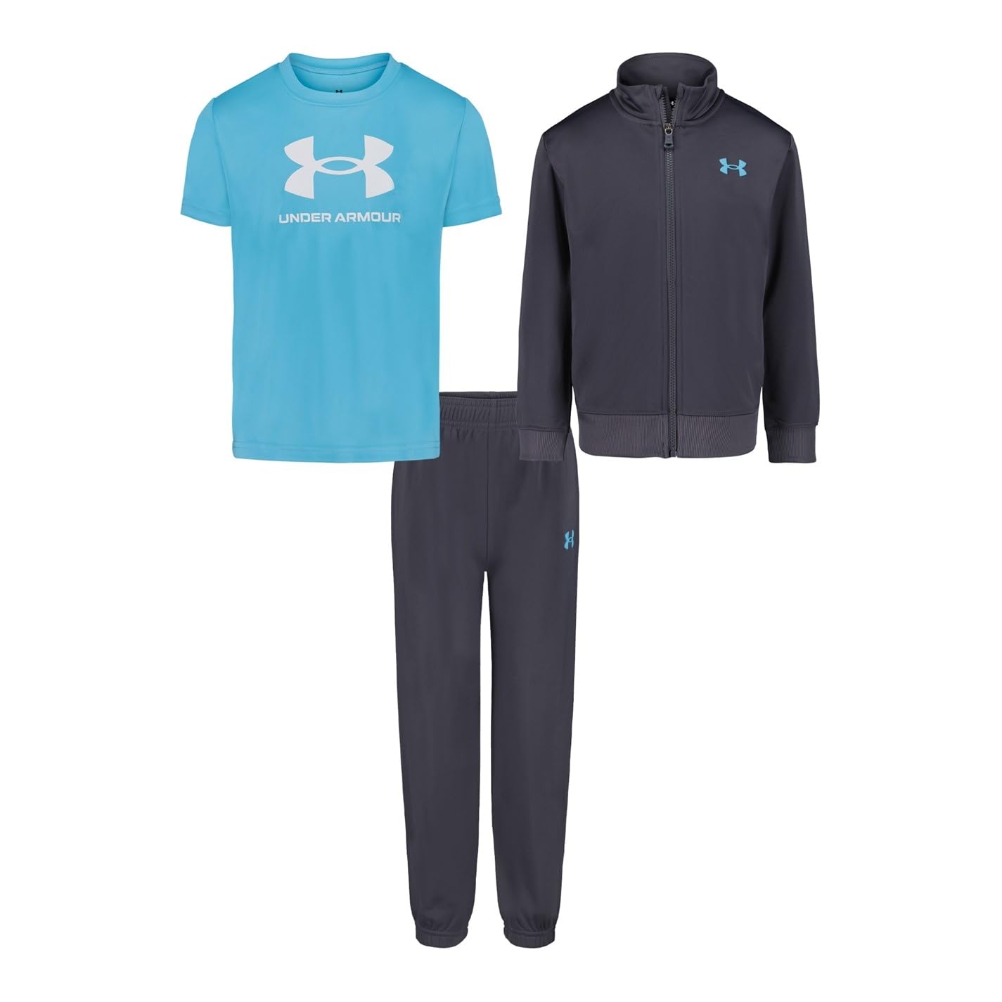 Under Armour Kids' Brawler Poly Tracksuit Grey Size 4