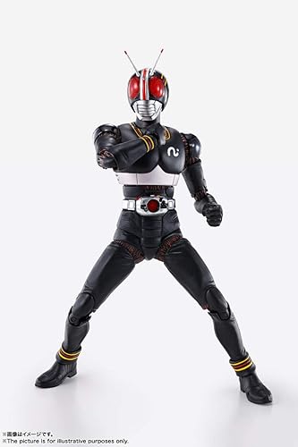 Miniatura 3 de S.H. Figuarts (método de tallado de hueso verdadero) Kamen Rider Black, aprox. 5.9 pulgadas (5.906 in), ABS y PVC prepintada figura de acción