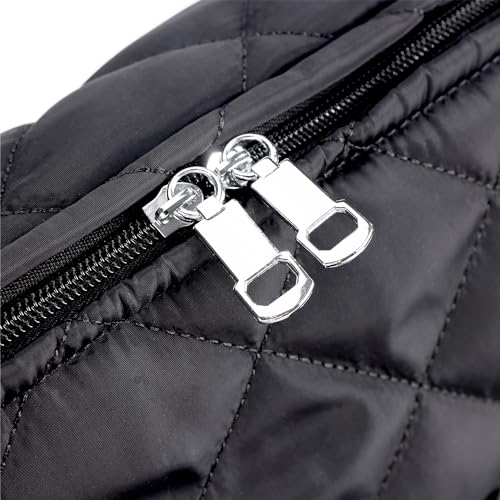 Image of Women's Hobo Handbags Large Capacity Tote Crossbody Bag Boho Purses Trendy Shoulder Handbags Polene Ladies bolsos para mujeres Crescent Black