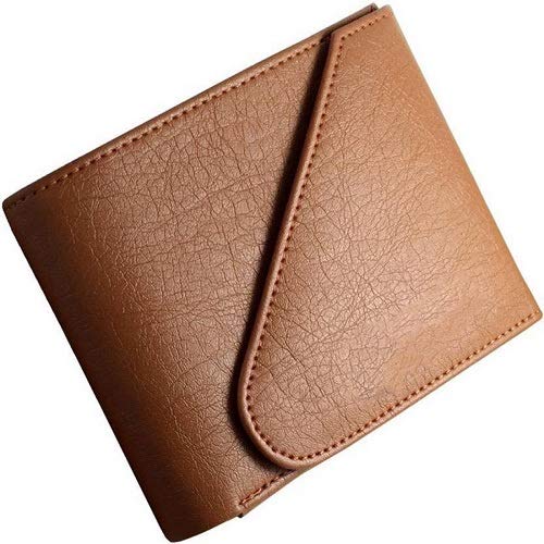 Tan Men's Causal Artificial Leather Wallet (FC-MW-02)